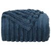 vidaXL Jet&eacute; Bleu marine 150 x 130 cm Toison