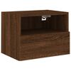 vidaXL Meuble TV mural ch&ecirc;ne marron 40x30x30 cm bois d'ing&eacute;nierie