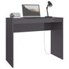 vidaXL Bureau Gris brillant 90x40x72 cm Bois d'ing&eacute;nierie
