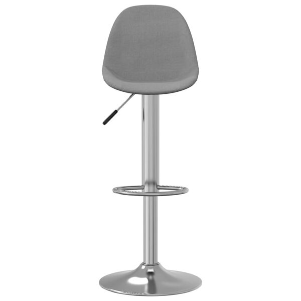 vidaXL Tabourets de bar lot de 2 gris tissu