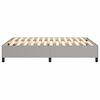 vidaXL Cadre de lit gris clair 140x200 cm tissu