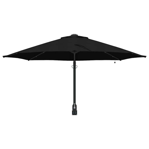 vidaXL Parasol de jardin Noir et Noir 248 x 248 x 148 cm
