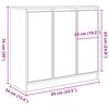 vidaXL Buffet blanc 85x34x76 cm bois d&rsquo;ing&eacute;nierie