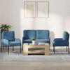 vidaXL Ensembles de canap&eacute;s 3 pcs Bleu 115 x 56 x 80 cm Contreplaqu&eacute;