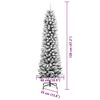 vidaXL Sapin de Noël artificiel avec 150 LED Vert et blanc 120 cm
