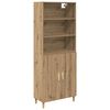 vidaXL Haut Armoire Ch&ecirc;ne artisanal 69,5 x 32,5 x 180 cm