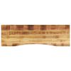 vidaXL Dessus de bureau avec courbe 160x50x2,5 cm manguier massif brut