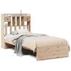 vidaXL Lit biblioth&egrave;que sans matelas 90x200 cm bois de pin massif