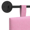 vidaXL T&ecirc;te de lit suspendue Montage mural Rose 90 x 55 x 5 cm tissu