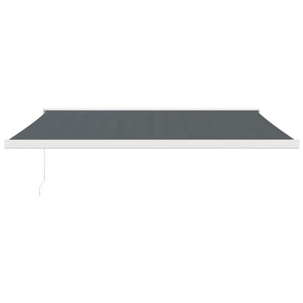 vidaXL Auvent r&eacute;tractable anthracite 4,5x3 m tissu et aluminium