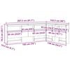 vidaXL T&ecirc;te de lit de rangement Gris b&eacute;ton 135 cm Bois d'ing&eacute;nierie