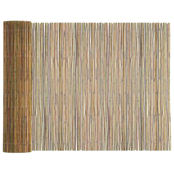 vidaXL Cl&ocirc;ture en bambou Marron 500 x 125 cm Bambou