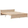 vidaXL Lit biblioth&egrave;que sans matelas 160x200 cm bois massif de pin