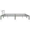 vidaXL Cadre de lit sans matelas gris m&eacute;tal 200x200 cm