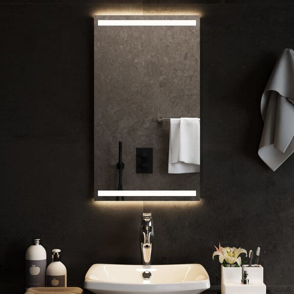 vidaXL Miroir de salle de bain &agrave; LED 40x70 cm