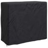 vidaXL Housse pour range-bûches Uni Noir 61 x 122 x 106 cm tissu
