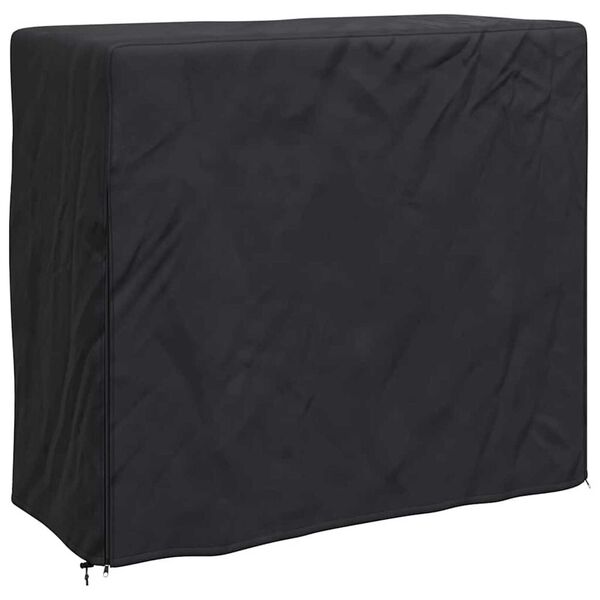 vidaXL Housse pour range-bûches Uni Noir 61 x 122 x 106 cm tissu