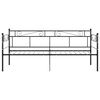 vidaXL Cadre de canap&eacute;-lit sans matelas noir m&eacute;tal 90x200 cm