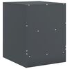 vidaXL Tables de chevet 2 pcs anthracite 34,5x39x44 cm acier