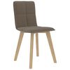 vidaXL Chaises &agrave; manger lot de 4 taupe tissu