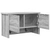 vidaXL Porte-manteau mural avec &eacute;tag&egrave;re Gris Sonoma 50 x 20 x 30 cm