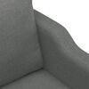 vidaXL Ensemble de canap&eacute;s 3 pcs coussins gris fonc&eacute; tissu