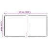 vidaXL Tapis Couloir Gris 80 x 500 cm