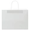 vidaXL Sacs en papier 50 pcs avec poign&eacute;es blanc 32x17x25 cm
