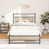 vidaXL Cadre de lit sans matelas ch&ecirc;ne sonoma 100x200 cm