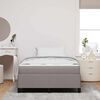 vidaXL Lit &agrave; ressorts Taupe 120 x 190 cm tissu