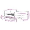 vidaXL Cadre de lit sans matelas cire marron 120x200cm bois pin massif