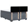 vidaXL Sommier &agrave; lattes de lit et matelas Gris fonc&eacute; 160x200cm Velours