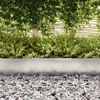 vidaXL Bordure de Pelouse 4 pcs Argent 450 x 0,05 x 15 cm
