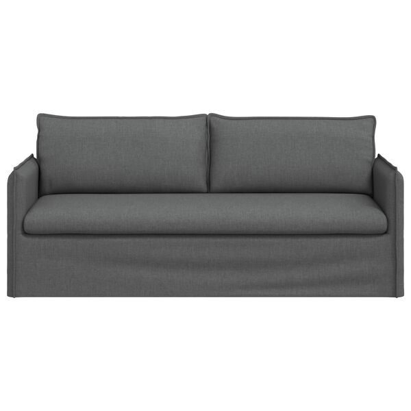vidaXL Canap&eacute; 180cm Gris fonc&eacute; M&eacute;tал