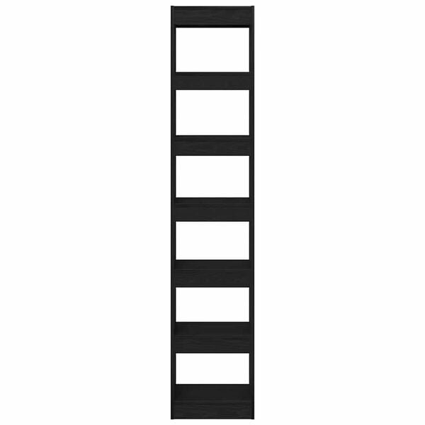 vidaXL Bibliothèque Chêne noir 40 x 30 x 198 cm Bois d'ingénierie