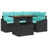 vidaXL Ensemble de canap&eacute; de jardin 5 pc 4-Nombre de places