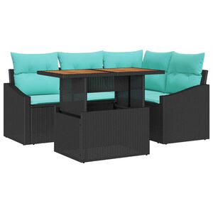 vidaXL Ensemble de canap&eacute; de jardin 5 pc 4-Nombre de places