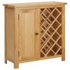vidaXL Casier &agrave; bouteilles 11 bouteilles 80x32x80cm Bois de ch&ecirc;ne