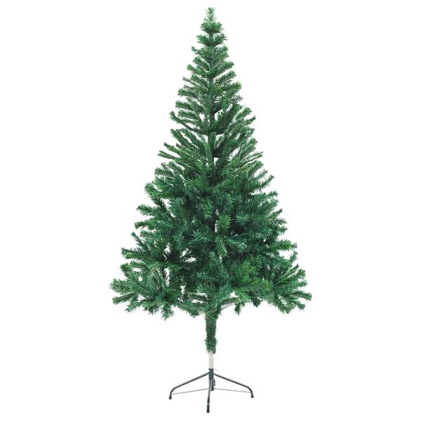 vidaXL Arbre de No&euml;l artificiel pr&eacute;-&eacute;clair&eacute;/boules 150 cm 380 branches