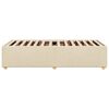 vidaXL Cadre de lit sans matelas cr&egrave;me 90x190 cm tissu