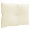 vidaXL Coussins de palette lot de 3 cr&egrave;me tissu