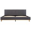 vidaXL Cadre de lit sans matelas gris clair tissu 160x200 cm