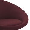 vidaXL Chaises pivotantes &agrave; manger lot de 4 violet tissu