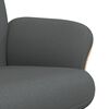 vidaXL Fauteuil inclinable avec repose-pied gris fonc&eacute; tissu