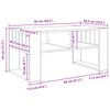 vidaXL Table basse Gris b&eacute;ton 92 x 49,5 x 45 cm Bois d'ing&eacute;nierie