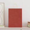 vidaXL Sacs en papier 50 pcs avec poign&eacute;es rouge 32x17x44 cm