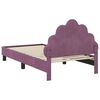 vidaXL Cadre de lit pour enfants avec t&ecirc;te de lit Pourpre 80 x 160 cm