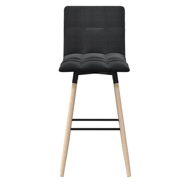 vidaXL Tabourets de bar lot de 2 noir tissu