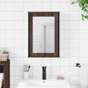 vidaXL Armoire &agrave; miroir de salle de bain ch&ecirc;ne marron bois ing&eacute;nierie