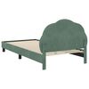 vidaXL Cadre de lit pour enfants avec t&ecirc;te de lit Vert Mer 90 x 200 cm